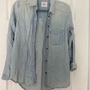 American Eagle Denim Button Down